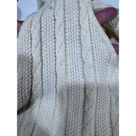 Cropped sweater vest size L cable knit light academia grunge fairy y2k vintage - Picture 4 of 4